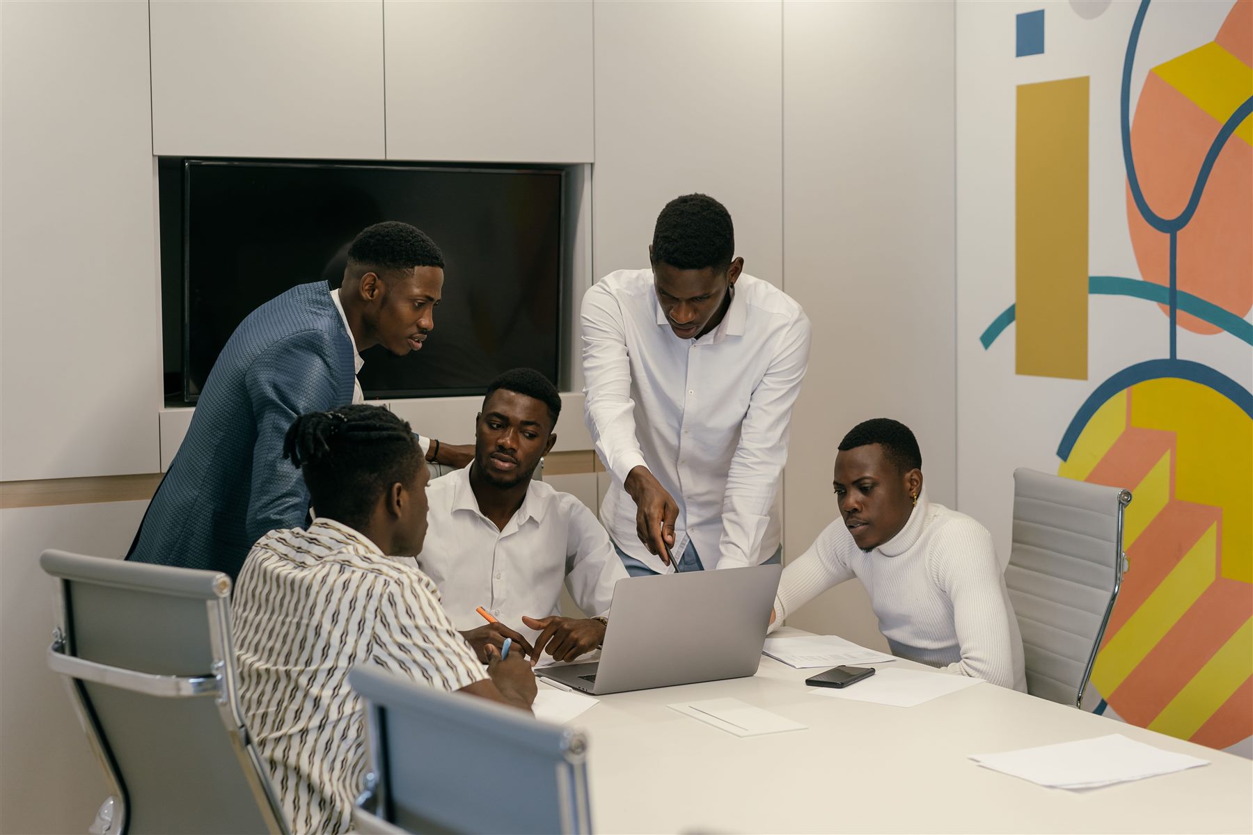 Professionals reviewing matched remote opportunities together